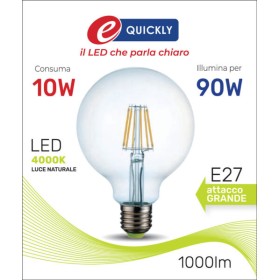 Lamp.globo led fil.e27 10w 4000k