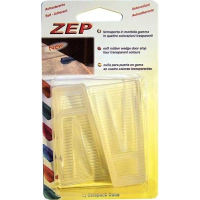 Fermaporte morbido zep senza adesivo, trasparente, in blister 2 pezzi