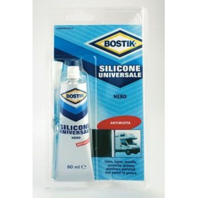 Bostik univ.silicone ml.60 nero