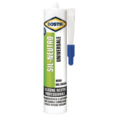 Bostik silic.neutro nero 300ml
