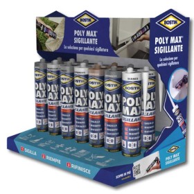 Expo da banco 14 pz. polymax sigillante cartucce da 280ml assortite