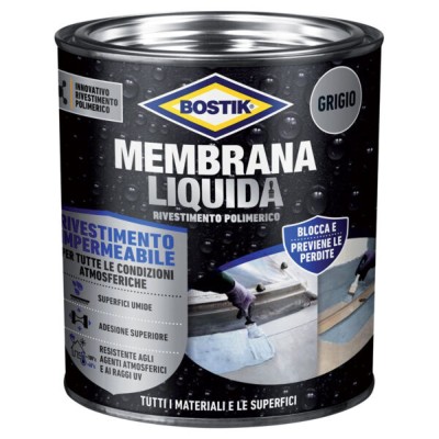 Bostik membrana liquida base solvente 750ml terracotta