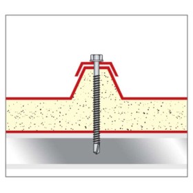 Vite testa esagonale autoperforante zincata 4,8x32 (pz200)