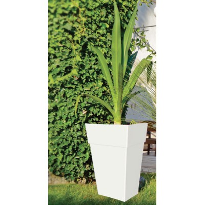 Vaso quadro alto iqfal 40 bianco