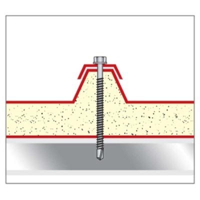 Vite testa esagonale autoperforante zincata 6,3x120 (pz100)