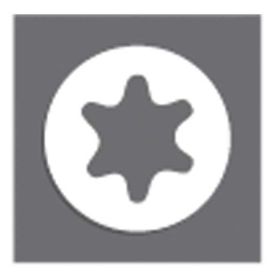 Vite legno torx testa piana svasata tropicalizzata mm.6,0x140 (pz.100)