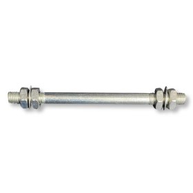 Assale completo x ruota carriola art.RUO-CAR-12x170 da 17cm.asse corto