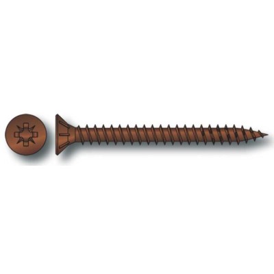Vite legno testa piana svasata bronzata mm.3,0x18 (pz.500)