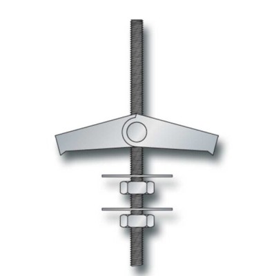 Ancoretta in acciaio zincato con vite doppia M4x95(pz50)