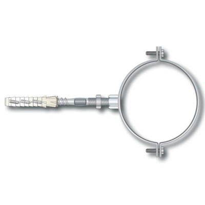 Collare pesante in ac.z.c/dado saldato c/vite e tas.10x50 1-1/2(bs2pz)