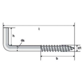Vite a (l)x legno zin.22x100(pz100)