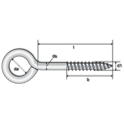 Vite a occhio leg.zin.20x80(pz200)