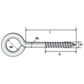 Vite a occhio leg.zin.23x120(pz100)