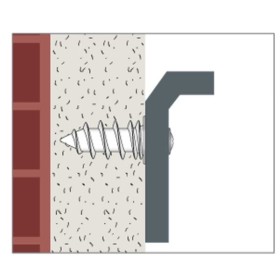 Ancorante ad elica autoperf.in nylon d.27x58mm diam.testa 33mm (pz.25)