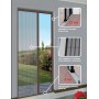 Zanzariera porta plixe 240x135 marrone