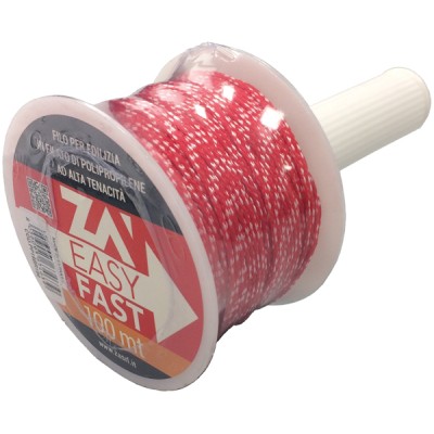 Filo edilizia bianco rosso mm.1,8 metri 100(pezzi 15)