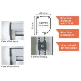 Zanz.a catenelxporta 140x250 bianco