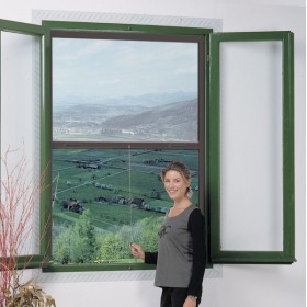 Zanzariera mini frizionata 100x170 marrone art.effe 210770n