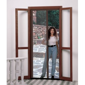 Zanzariera orizzontale 250x320 doppia marrone