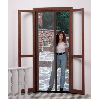 Zanzariera orizzontale 250x320 doppia marrone