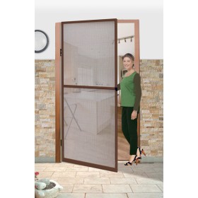 Zanzariera priscilla per battente 100x240 marrone