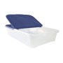 Box storage duo con coperchio e ruote l 60x40x17h colore: blu