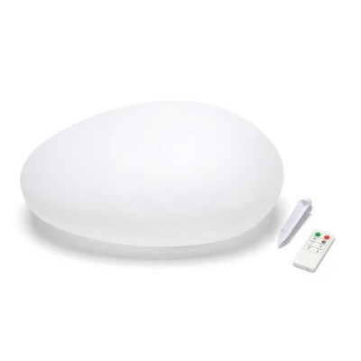 Sasso led RGB ricarica solare diametro cm 40x30x15 modello Solar Stone