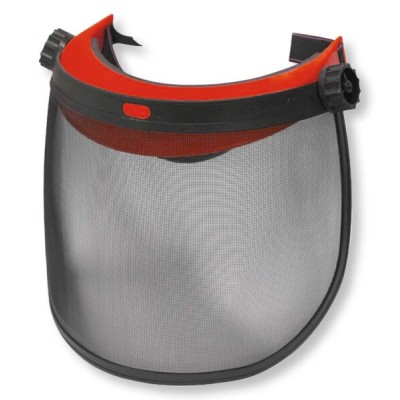 Visiera protettiva con schermo in rete