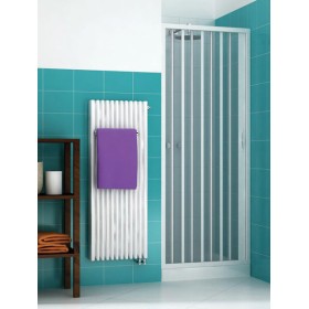 Box doccia vergine retto a soffietto in kit 1 anta da 140 a 150 cm