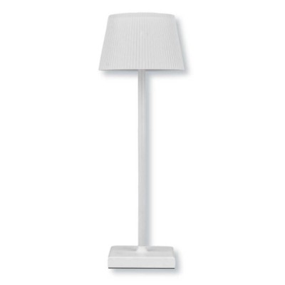 Lampada da tavolo ricaricabile Kate metallo bianco