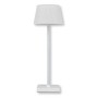 Lampada da tavolo ricaricabile Kate metallo bianco
