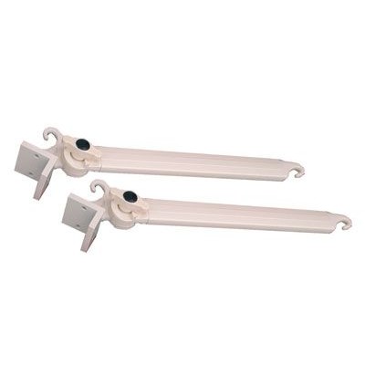 Coppia braccetti di ricambio per tende a caduta in alluminio l 50 cm