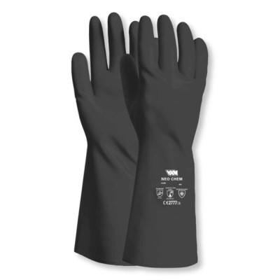 Guanti neoprene felpati neri riutilizzabili tg. m