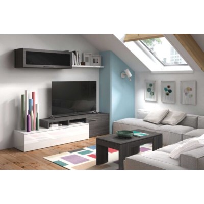 Mobile completo Nexus 2 posizioni grigio cenere - bianco