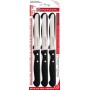 Coltelli da tavola set da 6 pezzi inox manico chiodato nero