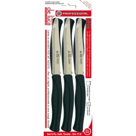Coltelli da tavola set da 6 pezzi nitro steel linea professional nero