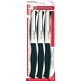 Coltelli da tavola set da 6 pezzi punta tonda linea professional nero