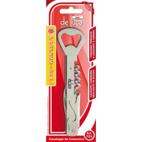 Levatappi tirabuscio in acciaio INOX Linea Professional