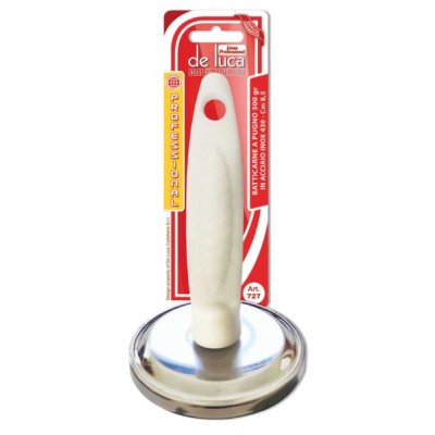 Batticarne manico plastica 500 gr. in acciaio inox