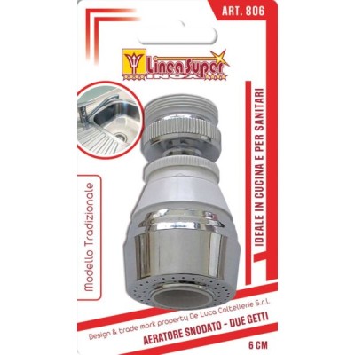 Areatore snodato doppio getto 6 cm.