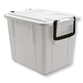 Cassa food box impilabile e sovrapp.c/coperchio 38x30x28 l.20 bianco