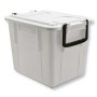 Cassa food box impilabile e sovrapp.c/coperchio 38x30x28 l.20 bianco