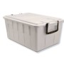 Cassa food box impilabile e sovrapp.c/coperchio 58x26x38 lt.40 bianco