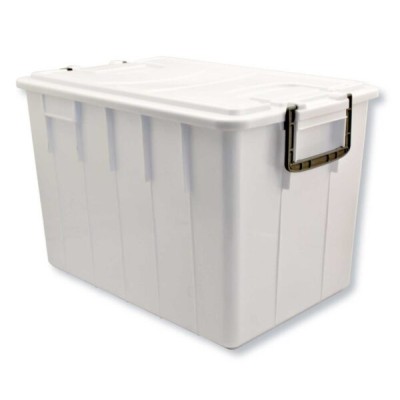 Cassa food box impilabile e sovrapp.c/coperchio 58x38x38 l.60 bianco