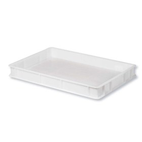 Cassetta impilabile sovrapponibile cm.60x40x7h bianca