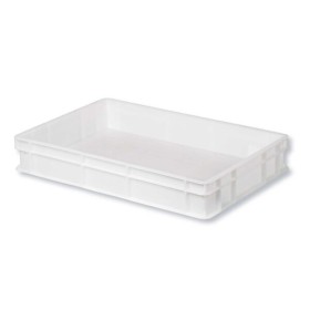 Cassetta impilabile sovrapponibile cm.60x40x10h bianca