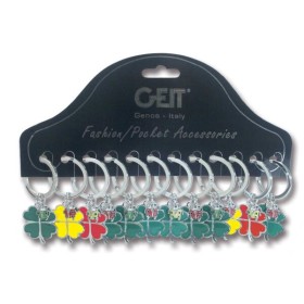 Cartella 12 portachiavi HC Color l. Gras metallo