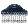Cartella 12 portachiavi Cristal Ladybug finiture assortite