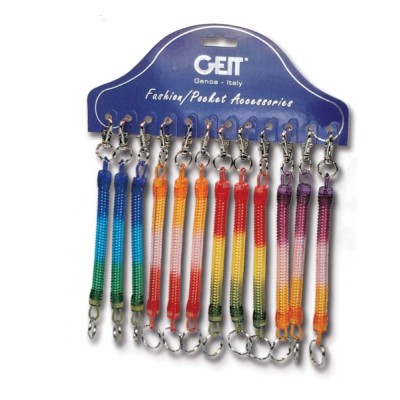 Cartella 12 portachiavi Tick Spiral Color colori assortiti