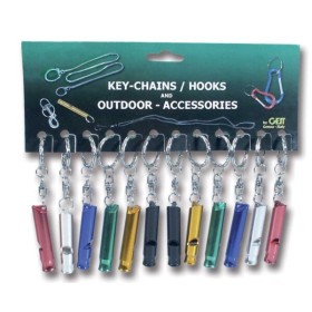 Cartella 12 fischietti Alu Midi colori assortiti